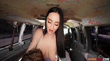 Preview 4 of Jenna Jameson Uncut - Violet Voss Doing Excercise in BonkBus