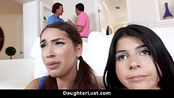 Preview 2 of Vid Saxy Xxx - Gamer Teens Swap and Fucked by Their Stepdads - DaughterLust