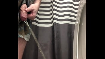 Preview 1 of Hq Drinks - Uncut guy pissing and shaking out the drops