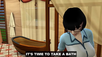 Preview 1 of Pnp Hitting Hard - Japanese mom in law she visits her step son in his room late at night - Asian taboo