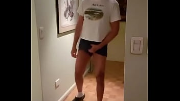 Preview 2 of Cougar Hunting - While he waits for his house bear to wash the dishes so that he can dry,  what does a Pervy Papi do? What else but play wi ...