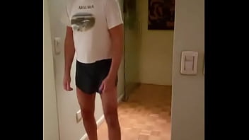 Preview 1 of Cougar Hunting - While he waits for his house bear to wash the dishes so that he can dry,  what does a Pervy Papi do? What else but play wi ...