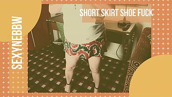 Preview 2 of Colerne Shea - Short Skirt Shoe Fuck