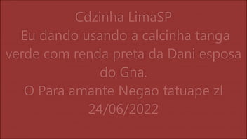 Preview 1 of Doctor Room In Pakistan - CdzinhaLimaSP Eu dando usando a calcinha tanga verde com renda preta para Negao tatuapezl24062022