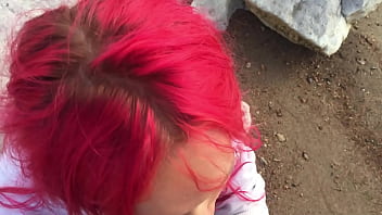 Preview 3 of Asian Sweating - public blowjob on the beach,  cum in mouth