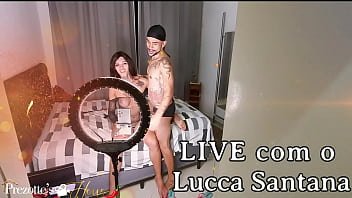 Preview 1 of Mom And Tgirl - Vejam Sabrina Prezotte faz live e convida o Lucca Santanna e tudo voc&ecirc_ ja sabe como acaba. no Prezotte&acute_s House