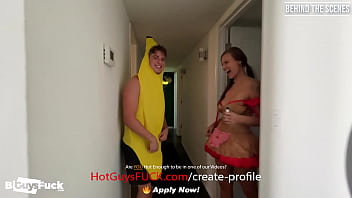 Preview 2 of Real Scream Sex - Behind The Scenes: Hot Twunk Lucas Gets The Best Of Both Worlds!