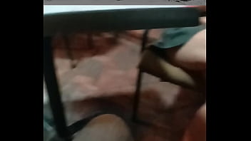 Preview 1 of Momm And Son Xxxx - I&#039_m waiting for pizza without panties