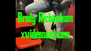 Preview 1 of School Life Sexy Video - Promo: Black Leather Muscle Smoke and Wank Session