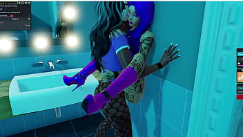 Preview 3 of Hot Hurd Fuck - Milena and Mailin at nightclub