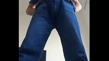 Preview 2 of Japanese Office Cute Girl - Attempt peeing in Jeans