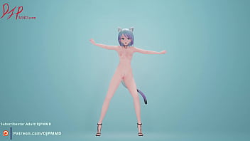 Preview 4 of Sunny Leon Sexx 2018 New - Sexy Catgirl MIA Short Hair front cam Blender render 1560