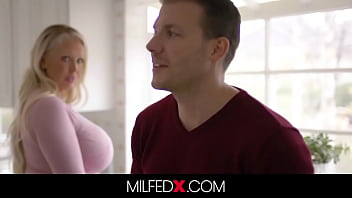Preview 1 of Lennox Luxe Xnxx 2 - Horny Milf With Huge Tits Alura Jenson Fucks Her Son In Law While His Wife Is Away