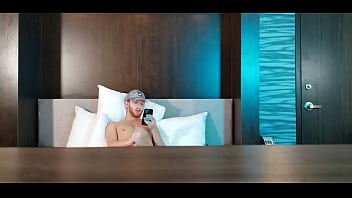 Preview 4 of Kaviar - Jake Grand Jerking Off Huge Cock in Hotel Room