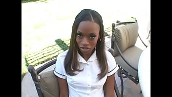 Preview 1 of Cuckold Boyfriend Bi - Teen black bitch gets her cunt eaten and fucked by a white dude on the couch