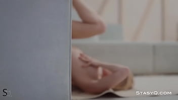 Preview 4 of Sez Video Big Cok - STASYQ - Sensual stripping by freckled blonde AngelQ
