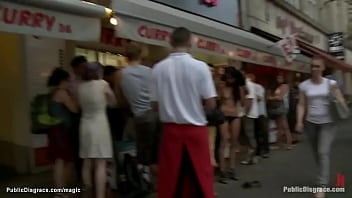 Preview 4 of Trans Ciccione - Bound Euro slut fucks in public parking