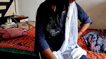 Preview 1 of Bhai Uar Bhan Ka Xxi Xxx Video - Indian Girlfriend seducing boyfriend to fuck her,  teenage gf sneaks her boyfriend into her room to fuck,  hard sex