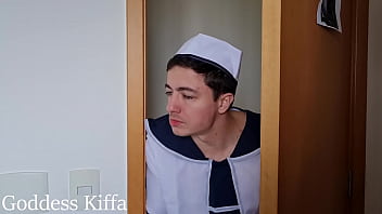 Preview 1 of Hd Pornclub - Goddess Kiffa and Mr Pine - Dirty feet EP 12 - Female sailor makes her co-worker clean her dirty feet for smelling her panties - FOOT WORSHIP - FOOT SLAP -  DOMINATION - FOOT HUMILIATION - SOLES - DIRTY FEET -