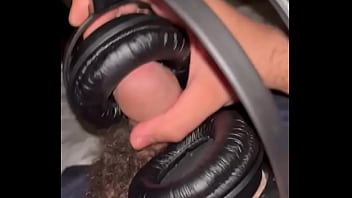 Preview 2 of Footdom Forced - Sex play with JVC headphones- epic cumshot
