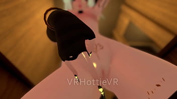 Preview 4 of Thamil Sex Video Dowloding - Horny Petite Hiding In Public Restroom POV Lap Dance VRChat ERP Anime