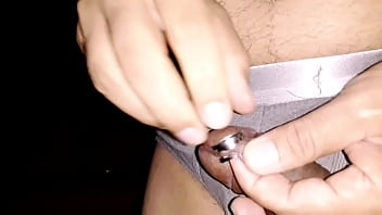Preview 3 of Chrustine Young - Trying an EXPANDER for My Frenulum Hole :-)
