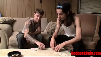 Preview 1 of Fack Public Agent Force - RedneckOnly.com- Straight Tatted White Thugs jackoff together