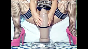 Preview 1 of Mom Swedia - Huge dildo Big toy big pussy