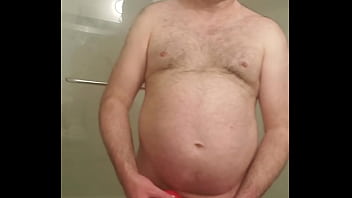 Preview 3 of Amateur Closeup Hd - Nude Martin Lavall&eacute_e sodomizes himself and compares his red dildo with his small black chastity device