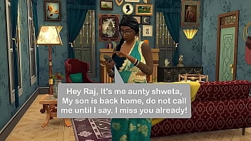 Preview 1 of Text Tourist - Part 2 - Desi Saree widow aunty Shweta - Wicked Whims