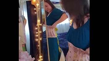 Preview 2 of German I - oops you caught me taking off my clothes in the mirror head to my OF to see what else the hidden camera saw