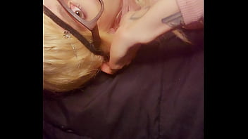 Preview 1 of Son Rape Friend Mom - Huge Cock Destroys Sissy&#039_s Throat Upside down