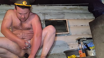 Preview 1 of Mom Edson - Russian gay rides his huge delicious ass on a black dick and makes a blowjob))))