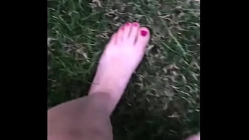 Preview 2 of Big Blek Sex - Just walking on the grass