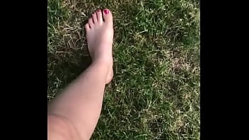 Preview 3 of Big Blek Sex - Just walking on the grass
