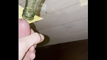 Preview 1 of Seachnevasta Curva - Guy fills his Coca Cola bottle full in cum . Second load after first masturbation