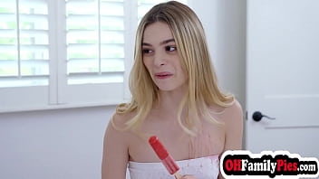 Preview 3 of Hindi School Besi Sex Girl - Teens Britt Blair and Molly Little think about blowjob and stepbro came and made their wishes came true