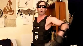 Preview 2 of Triplesome Fuck7 - Police porn parody by Max Shenanigans