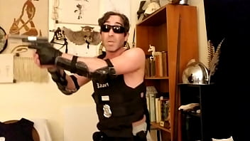 Preview 3 of Triplesome Fuck7 - Police porn parody by Max Shenanigans