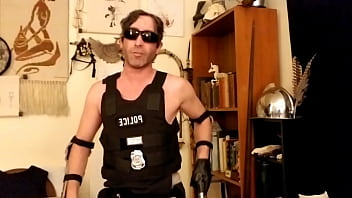 Preview 1 of Triplesome Fuck7 - Police porn parody by Max Shenanigans