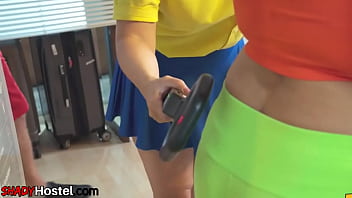 Preview 1 of Klara Gold Hq - Busty curvy lesbian MILF duo enjoy scissoring after rimming