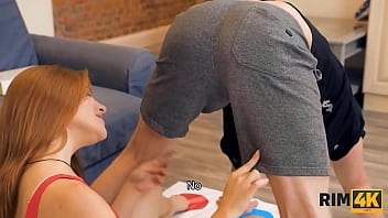 Preview 2 of Xxxww 12 Hxd - RIM4K. Twister suddenly turns into sex with the red-haired sweet thing