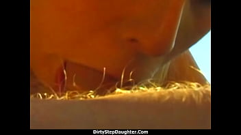 Preview 2 of Resna Sky Sex Lesbian - DirtyStepDaughter - Fiesty Stepdaughter Outdoor Anal Pool Fuck With