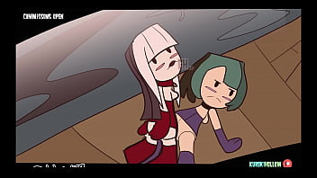 Preview 4 of Master Black Disk - total drama Crimson x Gwen (Futa) Bimbo alt