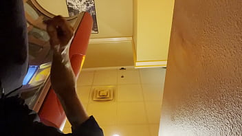 Preview 1 of Gay Porno Car - hot guy shows his dick in a tanning bed