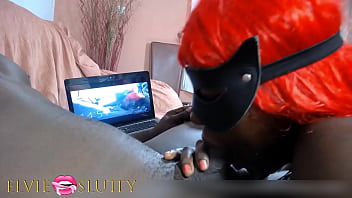 Preview 3 of Er Ra - Ebony blowjob addict Ms Fufu playfully sucking dick for 1h 20 min long - Part 3