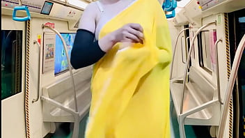 Preview 1 of Tatar Milf - Stepmother removed her clothes in a metro