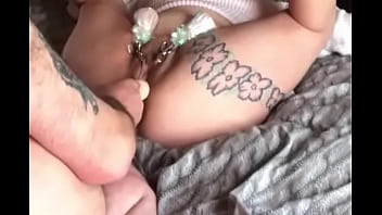 Preview 2 of Very Low Mb Step Sister - Lana in close up squirting and dildo