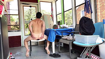 Preview 2 of Stepsister Lost Bet And Fuck - KINKY OUTDOOR NAKED GAMES LEADS TO A SHAKING ORGASM