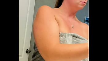 Preview 3 of A Girl Clean Tha Hairs Of Pens - Towel drop